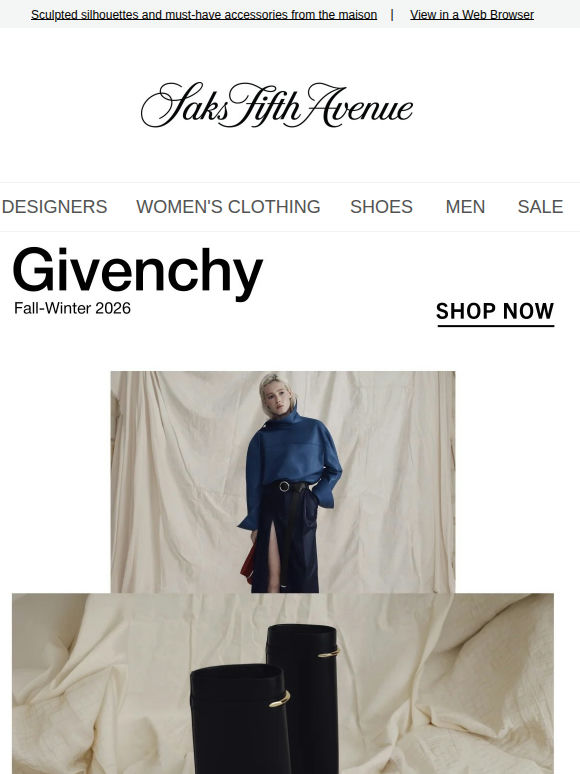 Givenchy's Fall-Winter 2026 Collection
