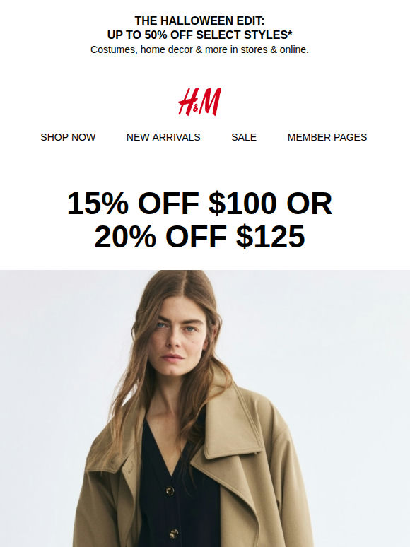 15% off or 20% off this weekend
