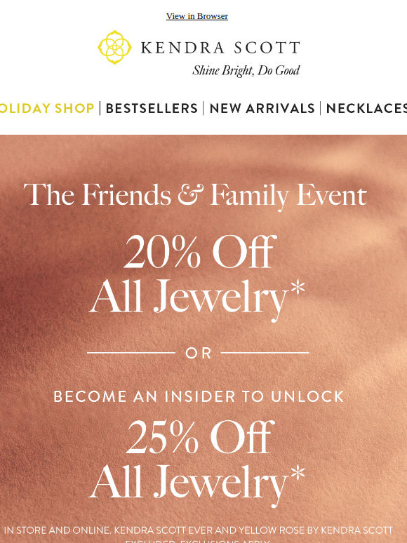Starts Now: The Friends & Family Event