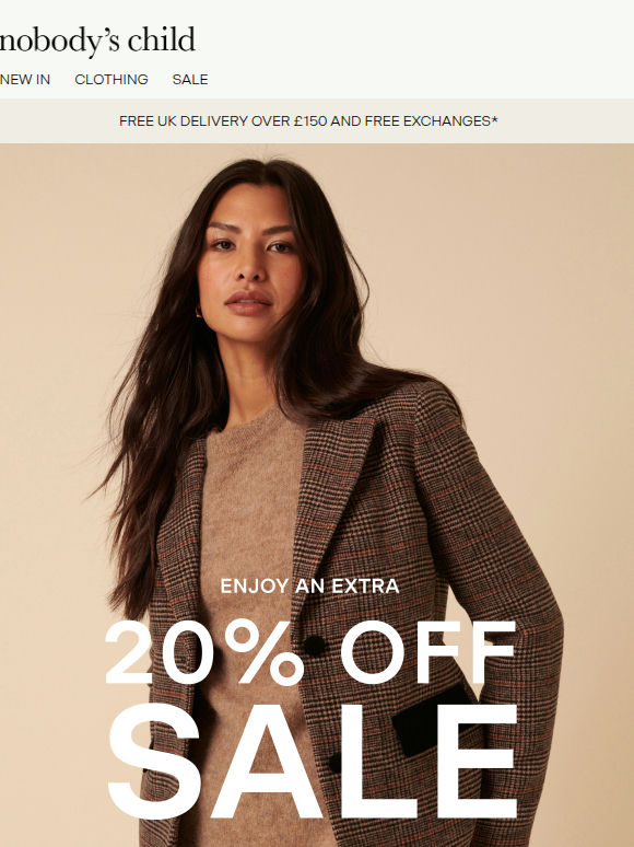 Extra 20% off your sale picks