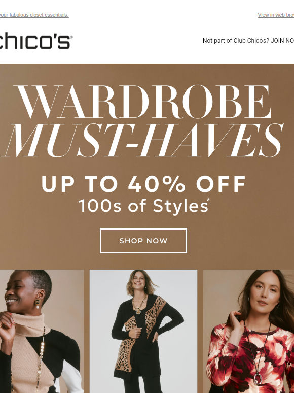 100s of NEW styles: Now up to 40% off