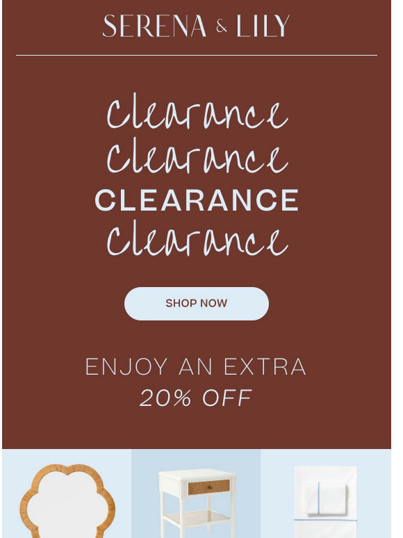 Limited time: Extra 20% off clearance!