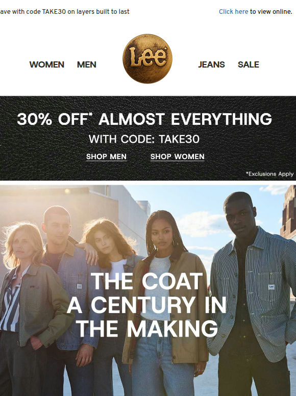 100 Years of the Chore Coat + 30% off Select Styles
