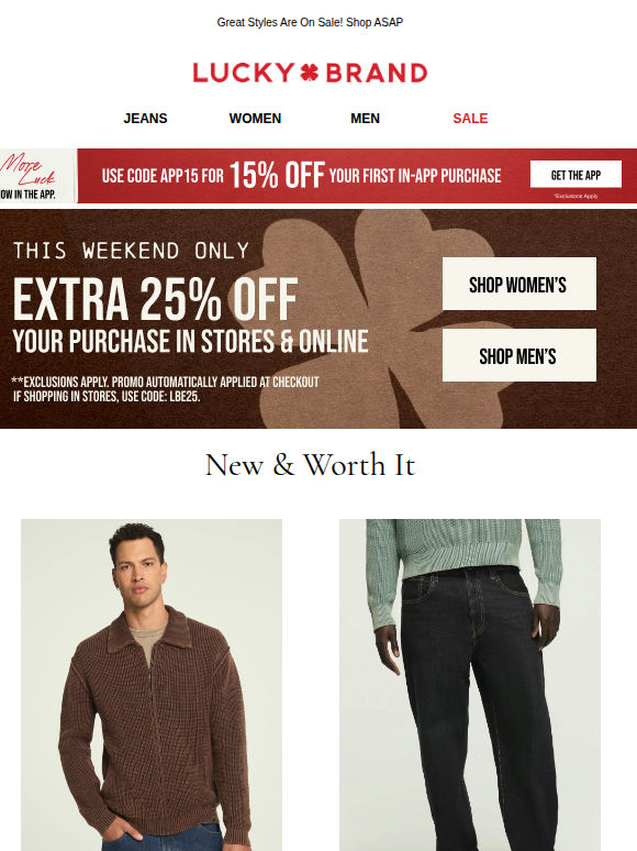 ATTN: Extra 25% Off + Up To 50% Off Sitewide!