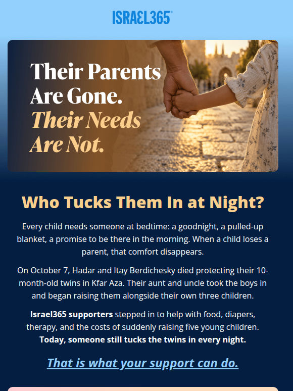 Their parents saved them. Now it’s our turn.