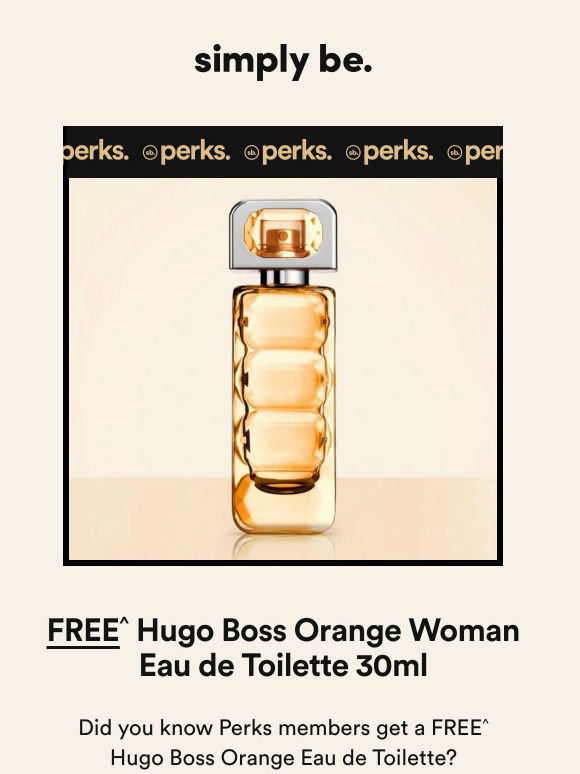 FREE Hugo Boss Perfume inside 🍊