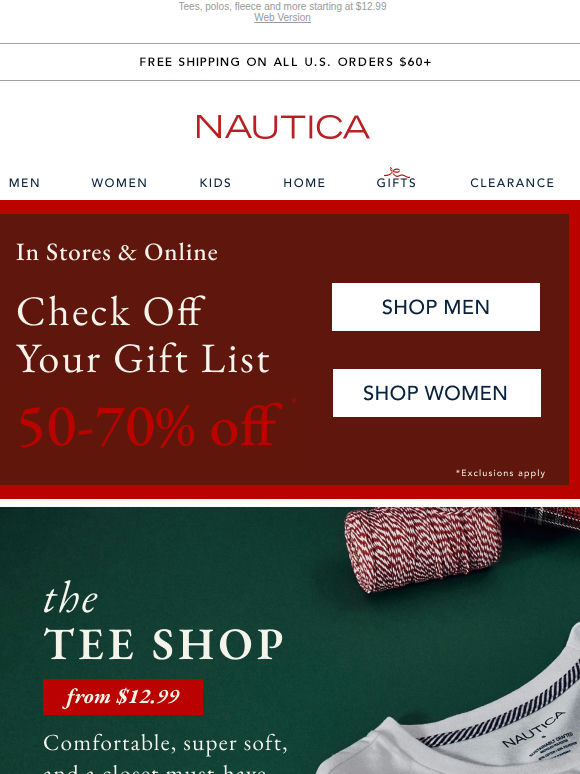 Check off your gift list! 50-70% off inside!