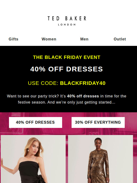 Join the Party: 40% OFF Event Styles