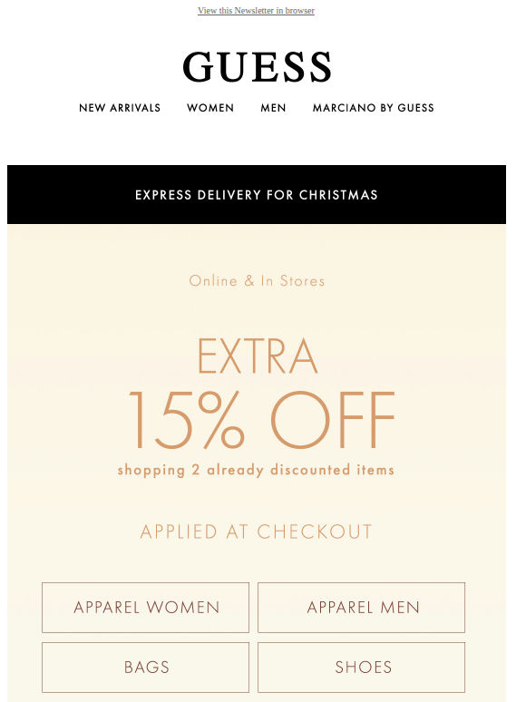 Sale goes on | Enjoy your EXTRA 15% off