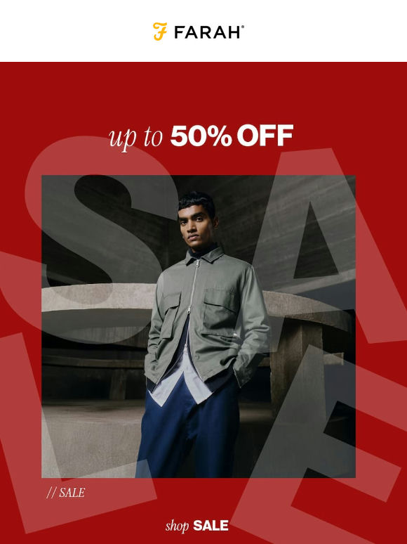 Your Farah Sale Is Officially Here | Up To 50% Off