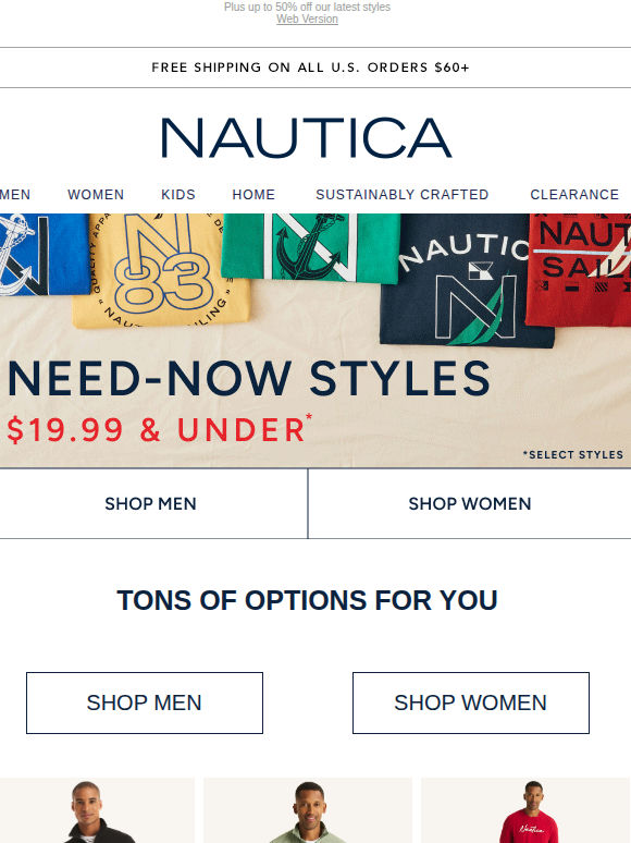 $19.99 & Under: Your favorite polos, tees, and more