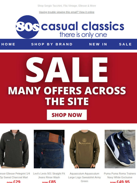Sale Offers Now On Track Tops, Trainers, Knitwear, Jackets 🏷️