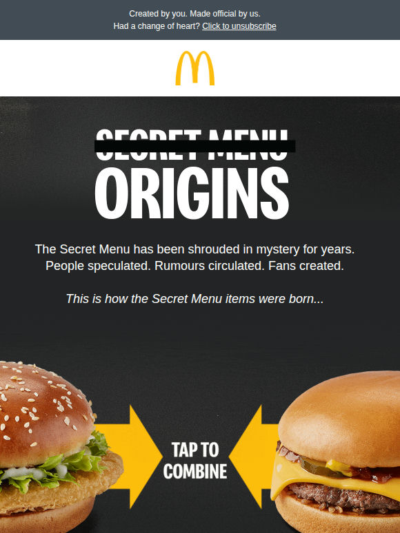 The Secret Menu