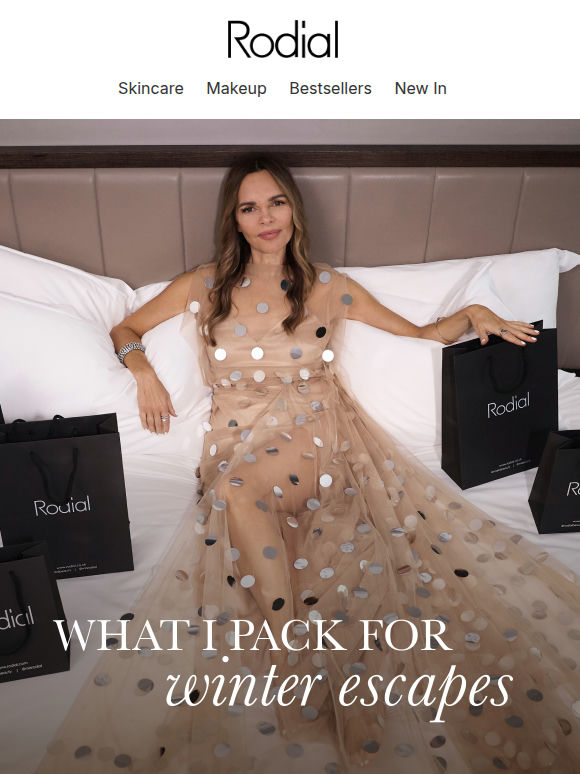 My Winter Escape Skincare Essentials.. The Rodial products I never travel without.