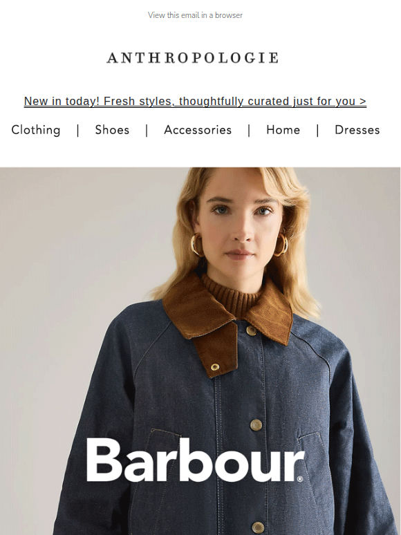 Still raining? Barbour's got you