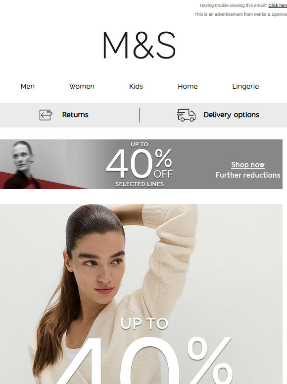 Up to 40% off just got bigger