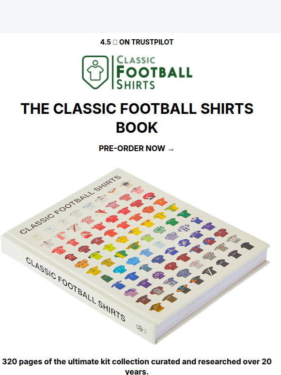 PRE-ORDER: The Classic Football Shirts Book 📖