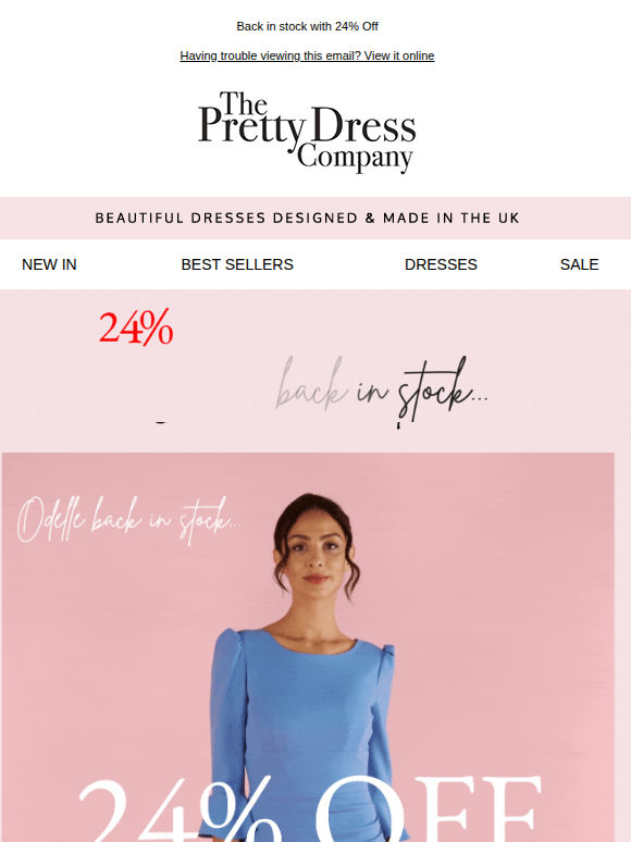 Odelle Bestseller Back in Stock, 24% Off Extended