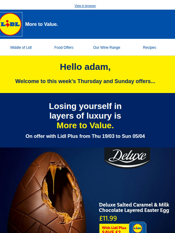 Your weekly offers... you'll need a bigger basket! 🛒