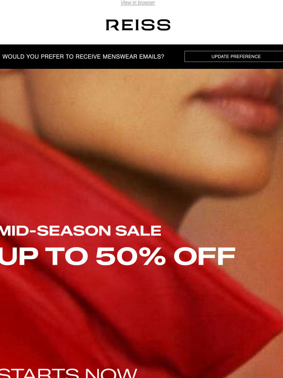 Sale Starts Now – Up to 50% Off