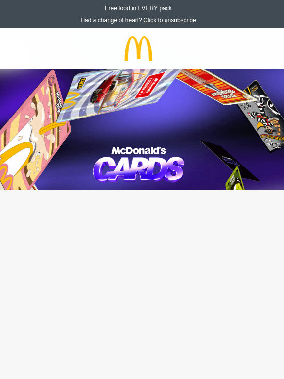 ✨ McDonald's CARDS now live 🍔