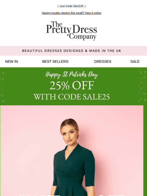 Happy Saint Patrick’s Day 💚 25% Off continues