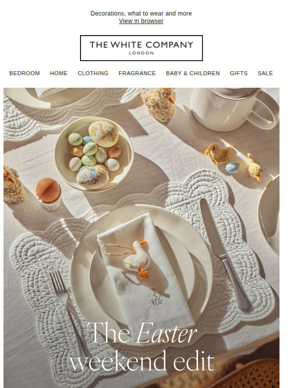 Thinking ahead to Easter weekend