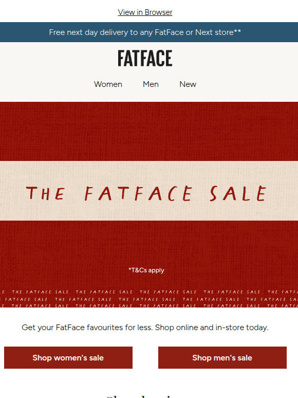 The FatFace Sale is ON!
