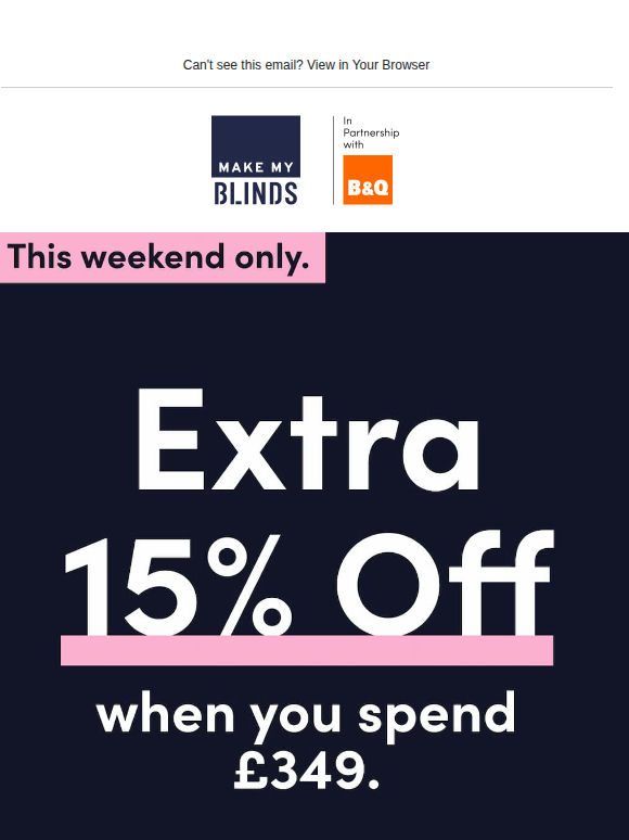 Big Savings This Weekend—Shop Now!