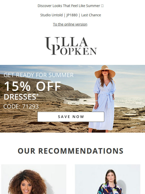 Today Only: 15% Off Selected Dresses💛