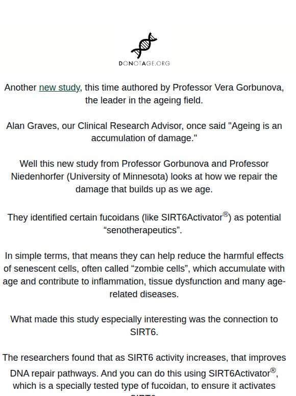 New Study: How We Repair Damage Caused By Ageing