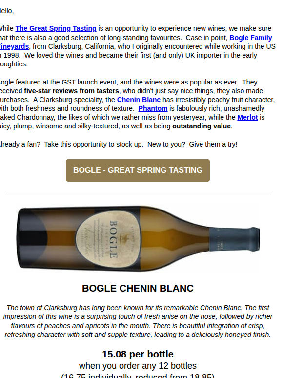 Five star reviews for Bogle