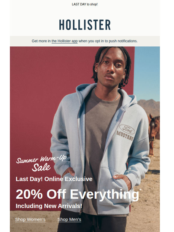 🛜 Online only: 20% off everything* 🛜