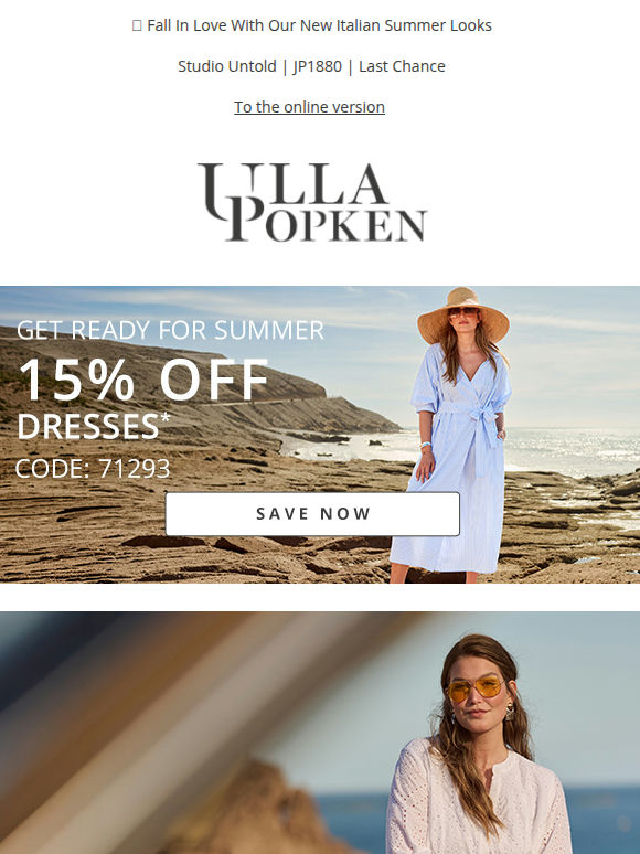 Enjoy 15% Off Your New Italian Summer Dress Now✨