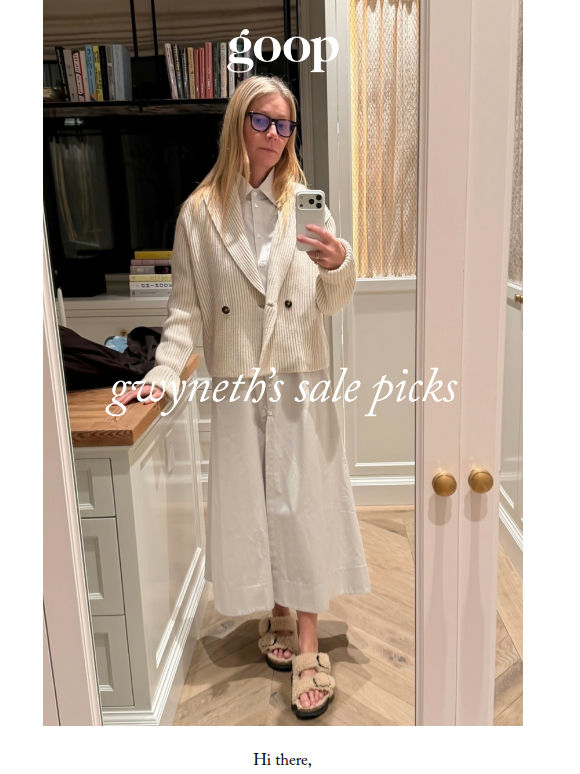 Gwyneth’s seasonal sale picks
