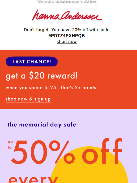 Don't Miss Up To 50% Off + Double Points