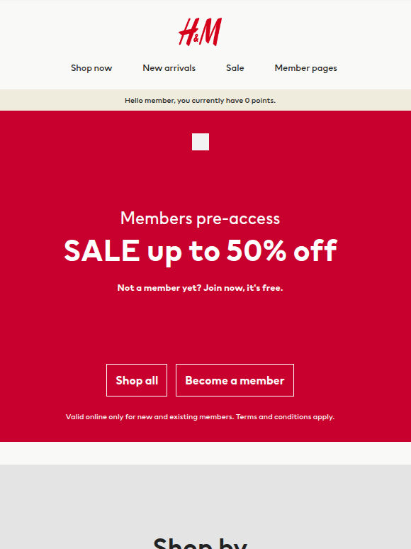 Don't miss out: Members get pre-access to SALE