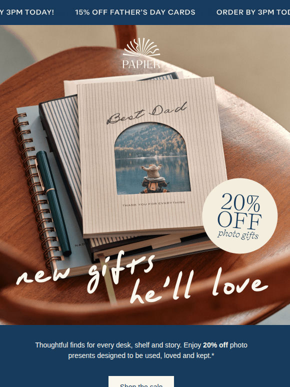 20% off photo gifts