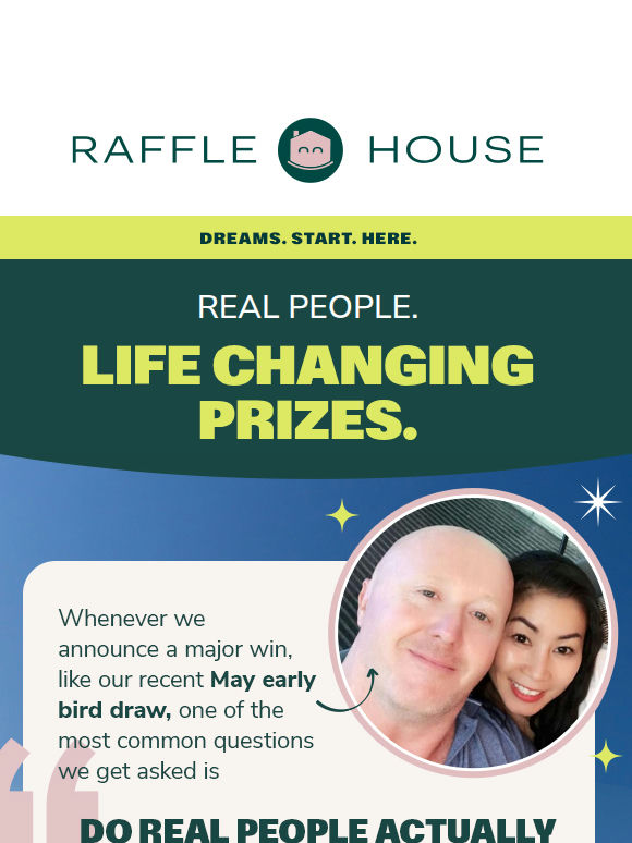 Meet our real winners & see what they chose