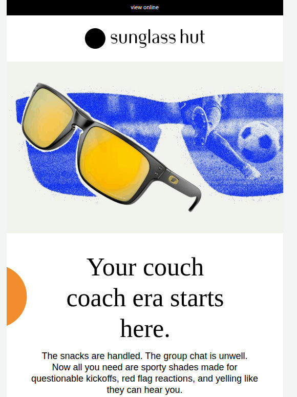 All eyes on the game and your shades.