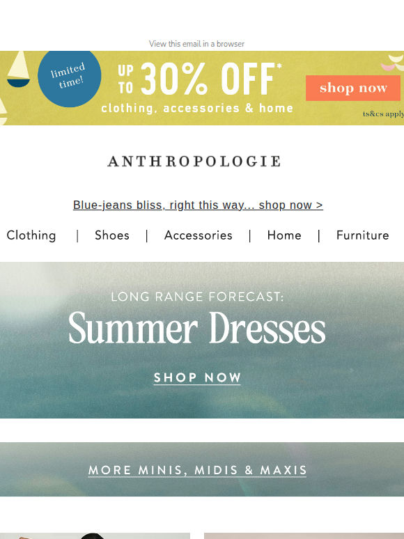 Your summer edit? Up to 30% off (for now…)