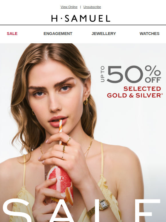 Don’t miss: up to 50% off gold & silver