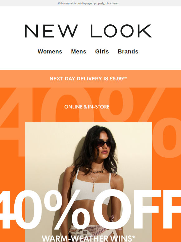 Up to 40% off NEW holiday looks