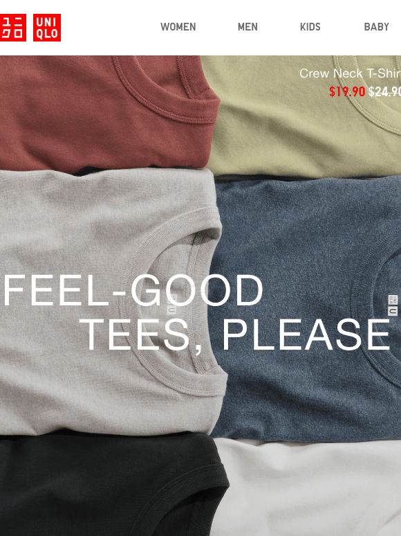 Get a feel for these tees