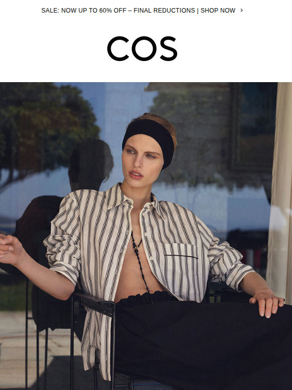 Sale: up to 60% off – final reductions 