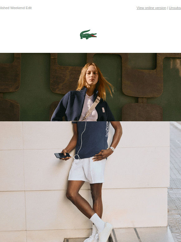 Step Into the Weekend with Lacoste