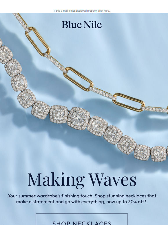 Summer Savings: Up to 30% Off* Select Necklaces