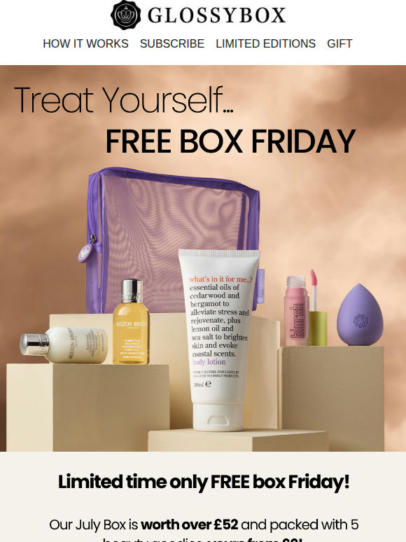 DON'T MISS OUT! Free Box Friday