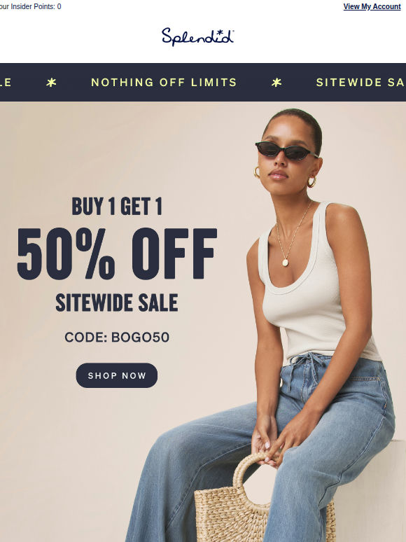 Starts Now: Buy 1 Get 1 50% OFF