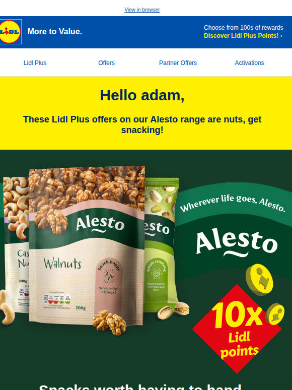 Great snacks at great value, say hello to Alesto! 🌟